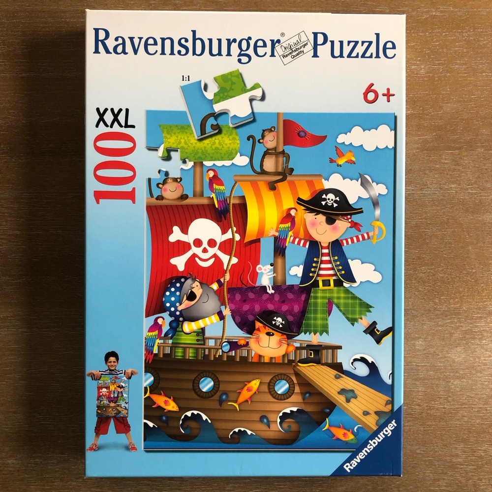 Ravensburger Puzzle Pirate Adventure - XXL 100 Pieces Jigsaw Kids 6+